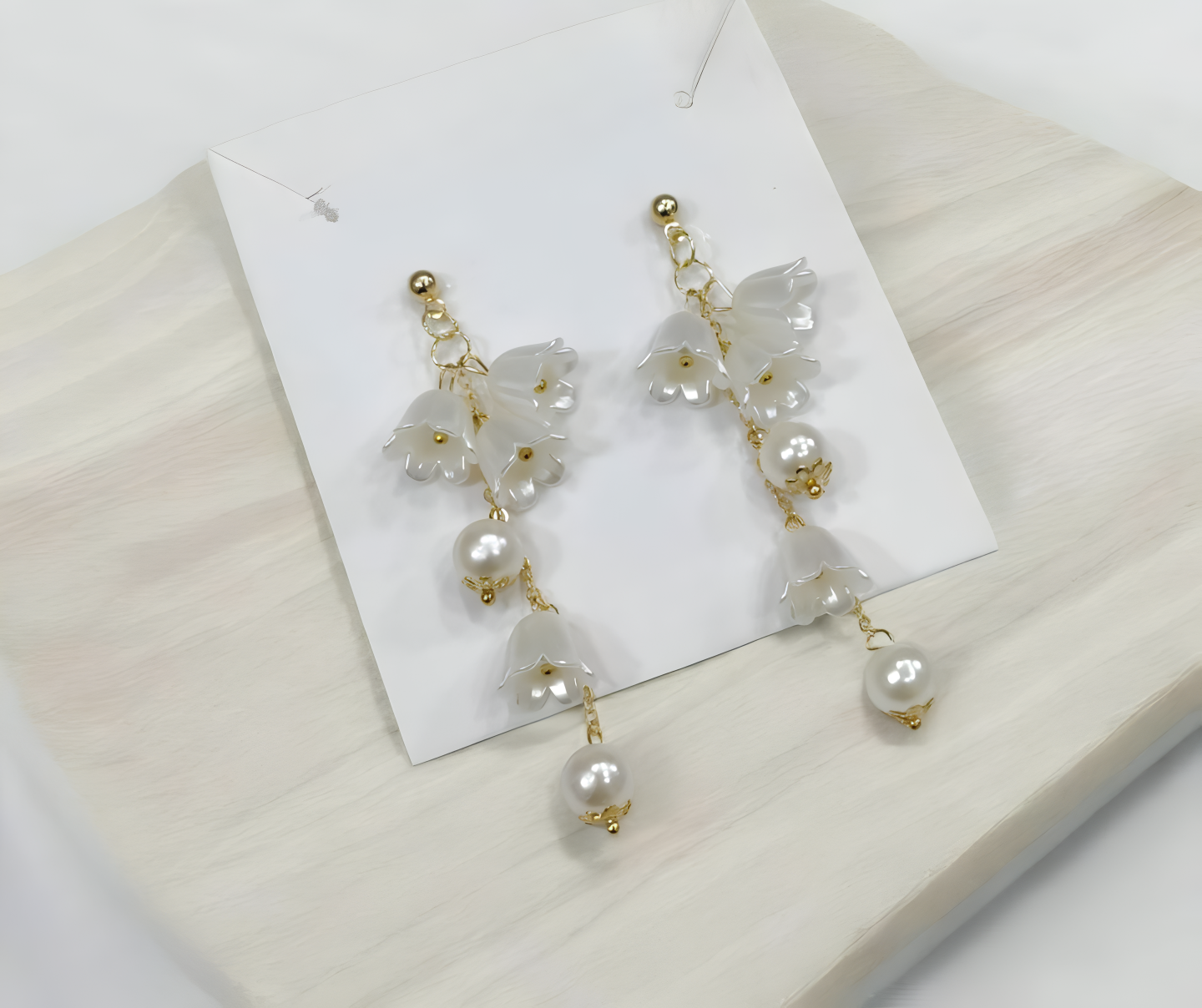 WhatsApp-Image-2025-08-26-at-100507-AM-1_cleanup-Picsart-AiImageEnhancer Pearl Korean Flower Earrings for Women – Elegant White Floral Design with Classic Pearl Detailing | Stylish Fashion Jewe - Image 3