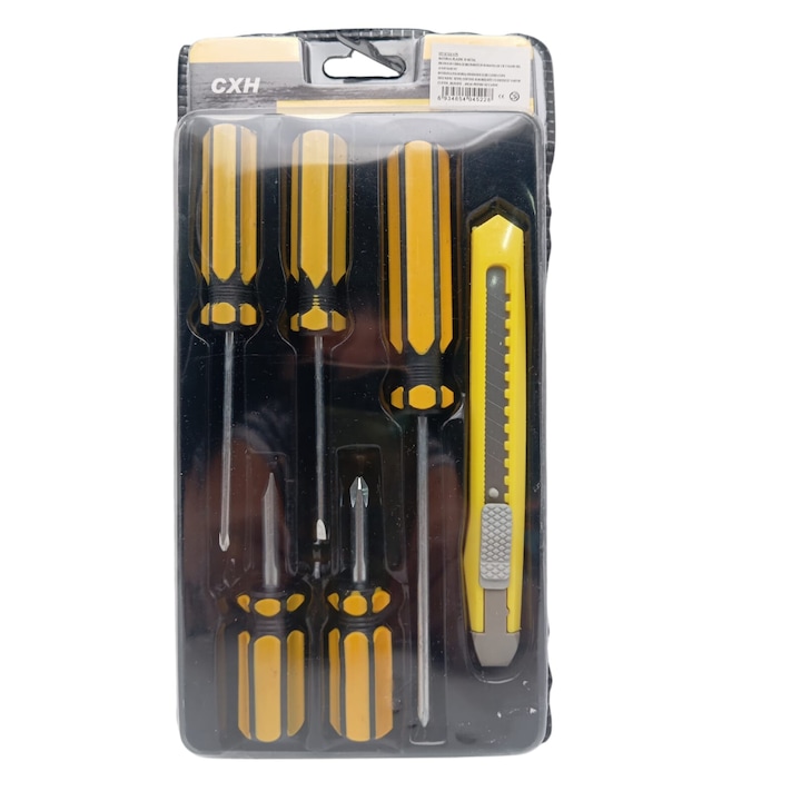 WhatsApp-Image-2025-08-26-at-4.37.15-PM Set of 5 Screwdrivers & 1 Cutter – High Quality Hand Tool Kit with 2 Straight, 3 Cross Screwdrivers & Sharp Cutt - Image 4