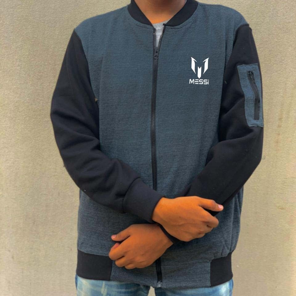 WhatsApp-Image-2025-08-30-at-6.08.51-PM-5 New Winter Collection Charcoal Grey Messi Printed Zipper Jacket for Men & Boys – Premium French Fleece, Smart Fit, S - Image 4