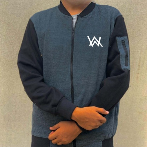 WhatsApp-Image-2025-08-30-at-6.11.07-PM_cleanup NEW Winter Collection Charcoal Grey WA Printed Zipper Jacket for Men & Boys – Premium Fleece Material, Stylish Bombe - Image 2