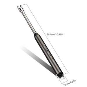 360° Outdoor Kitchen Lighter – USB Rechargeable Portable Electronic Arc Lighter with Flexible Neck, Safety Lock, Windpro