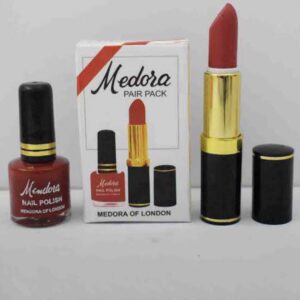 Medora 2 in 1 Lipstick & Nail Polish Combo – Premium Beauty Deal with Matching Shades, Includes 1 Lipstick & 1 N