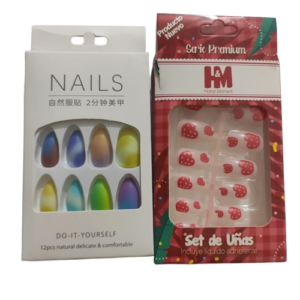 Artificial Press-On Nails Combo Set – Vibrant Colors & Trendy Designs | Reusable & Easy to Apply Nail Art Kit fo