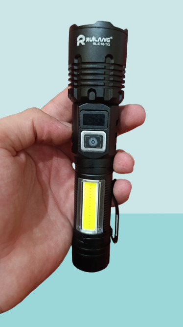 WhatsApp_Image_2025-07-30_at_6.07.36_PM-removebg-preview RL-2308 High-Power Rechargeable LED Flashlight – Long Range, Durable & Energy Efficient - Image 3