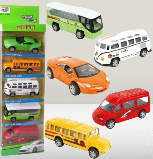WhatsApp_Image_2025-08-11_at_1.27.46_PM-removebg-preview-2 5-Piece Die Cast Metal Car and Bus Set – 1:64 Scale City Vehicle Collection for Kids – Pull Back & Release – Durable - Image 4