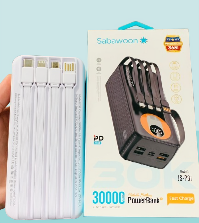 WhatsApp_Image_2025-09-04_at_11.29.16_AM-removebg-preview-1-1 Sabawoon 30000mAh Power Bank – Fast Charging, Built-in 4 Cables, Lithium Battery, Universal Mobile Compatibility - Image 2