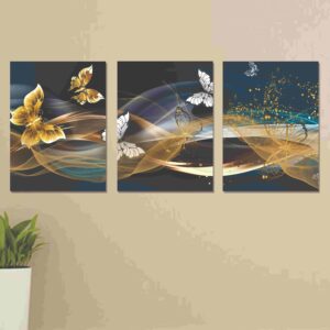 Set of 3 Wall Art Wooden Phototile Frames for Wall Decor