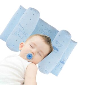 Soft Head Shaping Newborn Pillow for Flat Head Prevention, Breathable & Portable Infant Cushion - Baby Head Shaping
