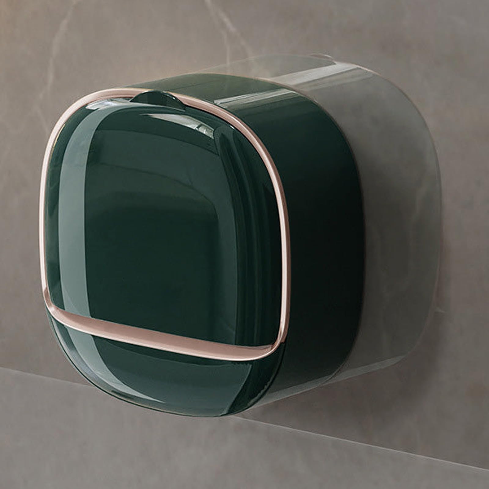 a1eb4089a71dfa5798fc1efe212246cf 1Pc Wall Mounted Soap Holder With Drain Tray | Stylish Soap Dish Holder Waterproof For Kitchen and Bathroom (Random colo - Image 2