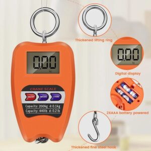 Heavy-Duty Mini Crane Scale with LCD Display – Portable Digital Hanging Weight Scale for Industrial Lifting ( random col