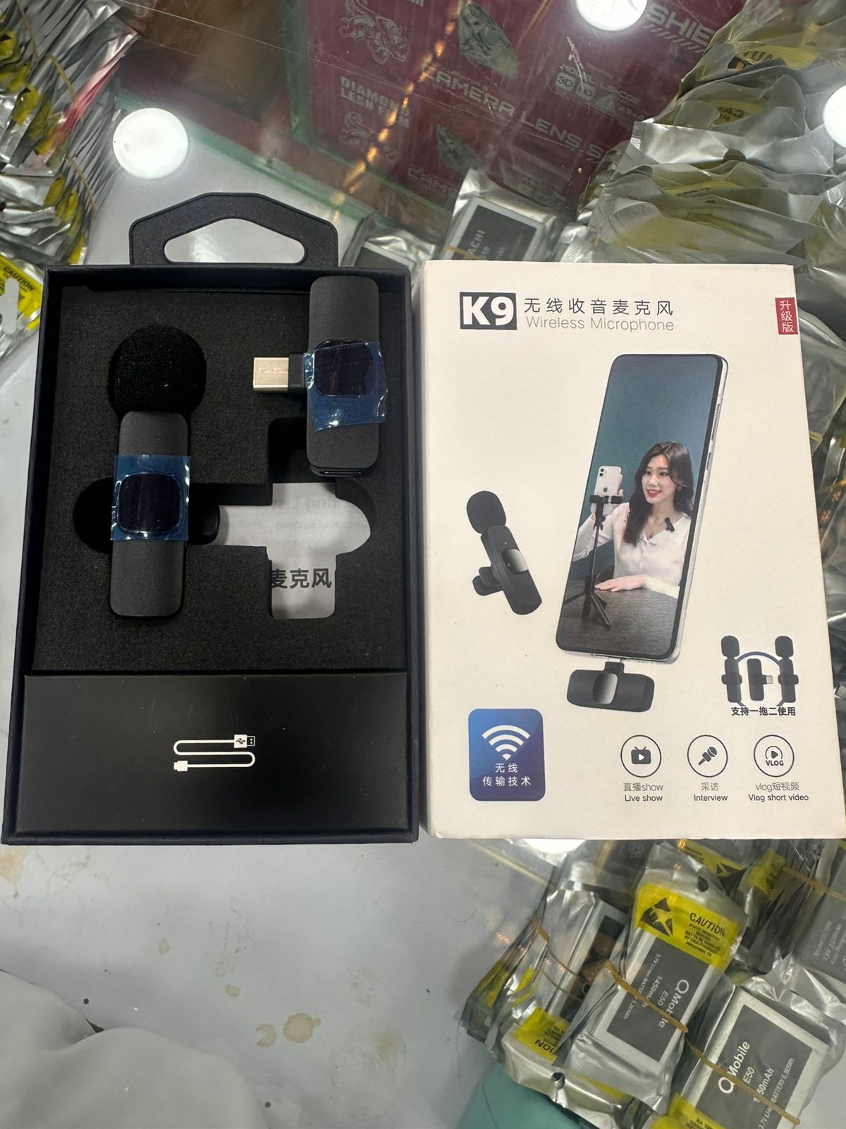 a4c839107ad67576ab1493540e1bfe9b K9 Double Mic | Type‑C Connector | Good Sound Quality | Long Battery Time | Portable Wireless - Image 5