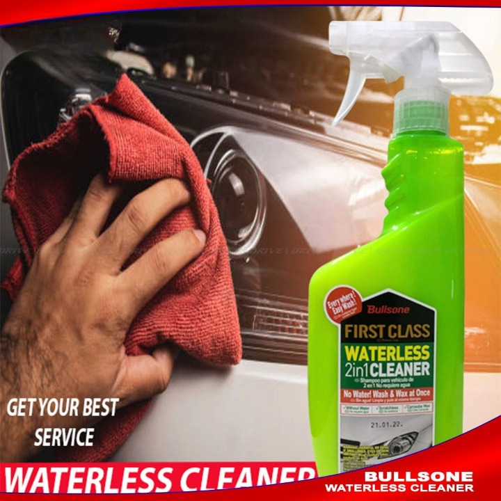 a586c1f81b29b9690ff7197a656a1f02 Waterless Wash & Wax Spray, Waterless Car Shampoo Bullsone Multi Purpose Cleaner -550ML- - Image 3