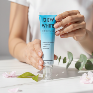 Dew White Skin Brightening Cream Gentle Formula Improves Skin Tone Reduces Dullness Provides Radiant Glow And Smooth Tex