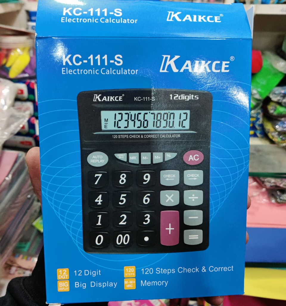 a608a8783b5f9f612fe2613b329cf4dc Kaikce KC 111 S Electronic Calculator Durable Quality Easy Use Clear Display Reliable Utility Compact Design - Image 4
