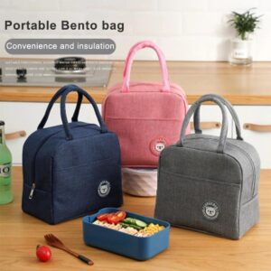 Portable Thermal Insulated Lunch Bag – Stylish And Durable Lunch Box Tote Cooler For Women, Perfect For School, Office,