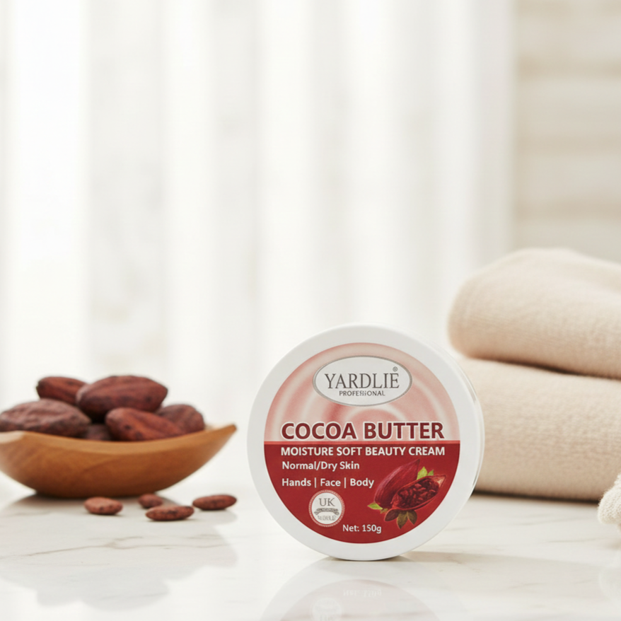 a7def3aa433ab347d7de819f338ea70b Yardlie Professional Cocoa Butter Moisture Soft Beauty Cream for Smooth Glowing Skin - 150g