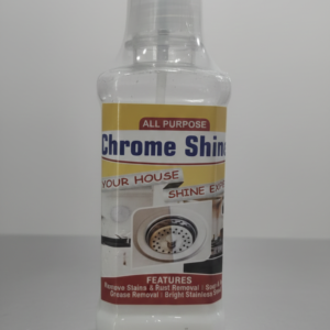 All Purpose Chrome Shine Cleaner 200ml – Powerful Stain, Rust And Grease Removal For Bright And Shiny Stainless Steel Su