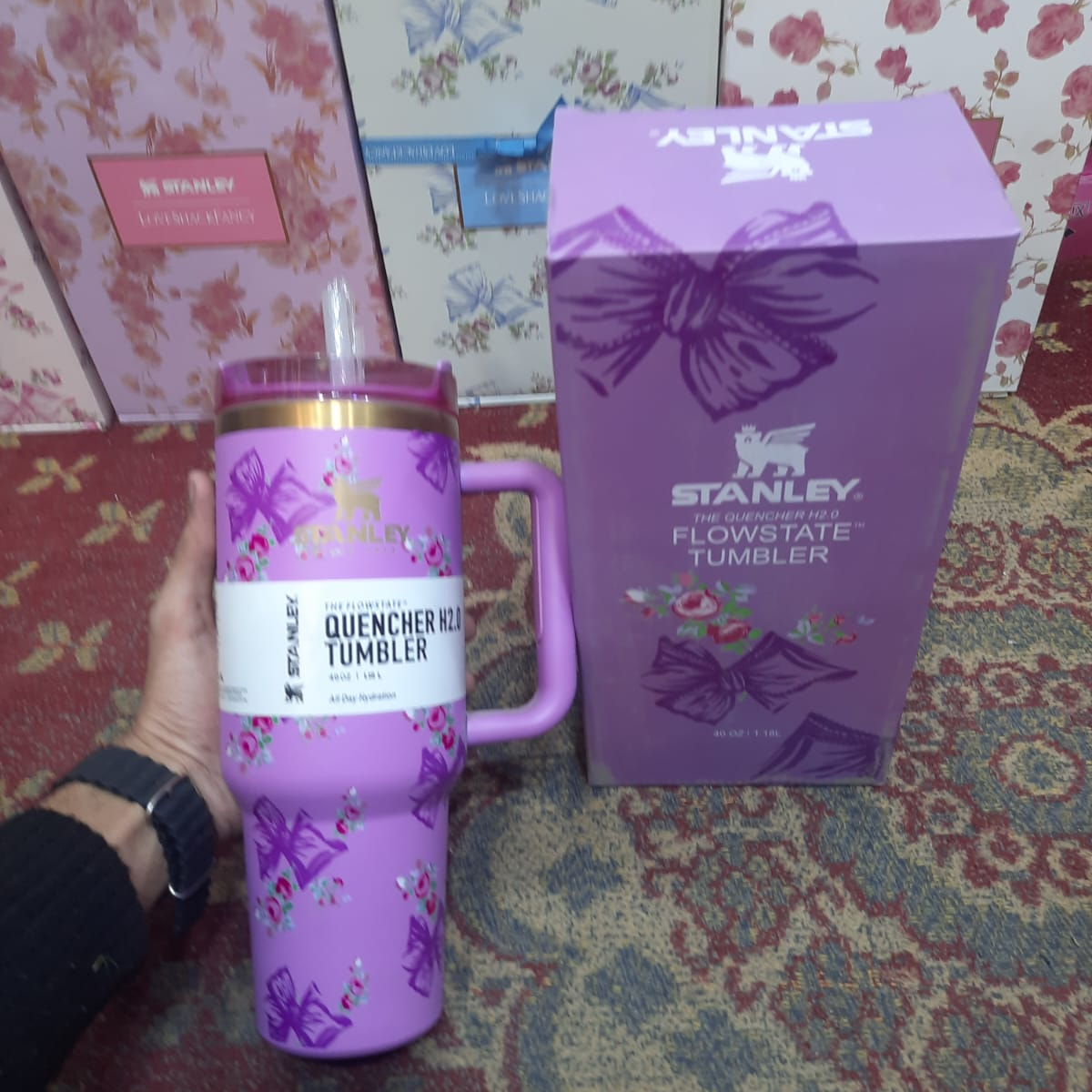 a8c13e643af3ba80d48d161ec2412536 40 Oz Stanley X Coquette Tumbler Providing Durable Quality Comfortable Use Everyday Hydration Support - 1.18 Liter - Image 4