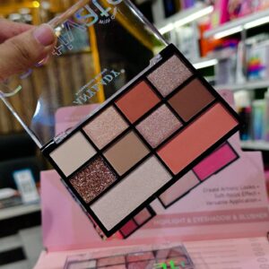ANYLADY Captivate Professional Makeup Palette - 9-Shade Eyeshadow & Blusher Kit with High-Pigment Matte, Shimmer & Glitt