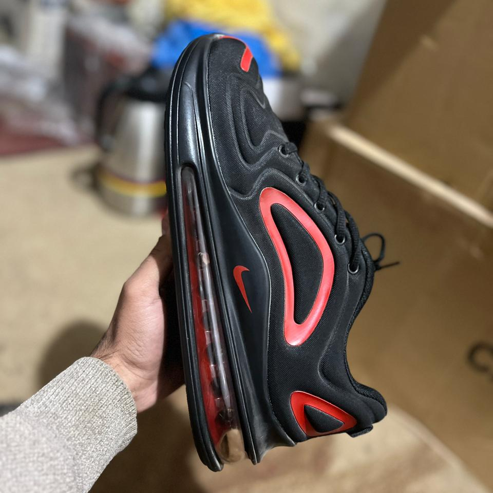 ab3832b40bad1e8c0defd31d54044b01 Nike Air Max 720 Sneakers In Black And Red Providing Stylish Design Comfortable Wear - Image 3