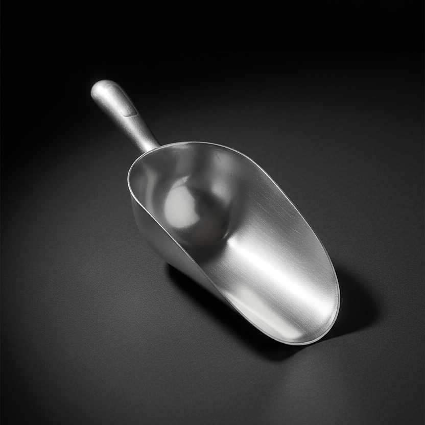 ab5b810ef8d2334f7dc5863219d4bea9 Durable Cast Aluminum Utility Scoop | Heavy-Duty Multi-Purpose Metal Scoop for Kitchen, Baking, Ice, Grains, Flour, Pet - Image 4