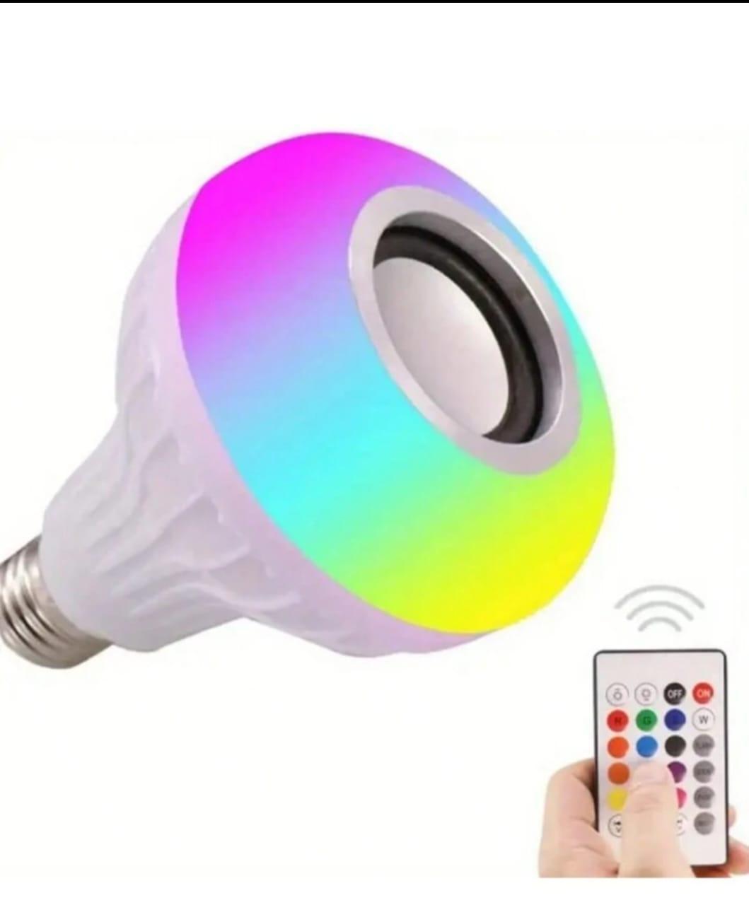 ac454f4c1325ddaf18938f9787609170 LED Music Bulb with Built-in Bluetooth Speaker – Colorful RGB Light for Parties, Bedrooms, Home Décor & Mood Lighting