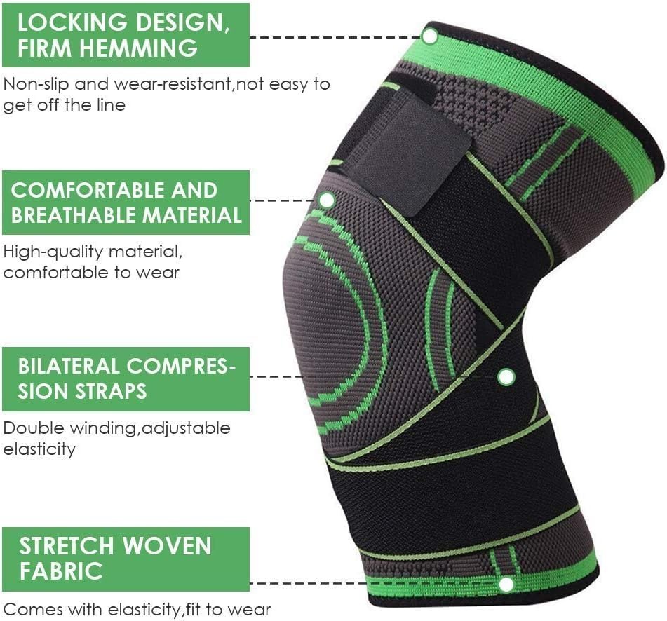 ad3aa7dc43ad7d10cc2e5d5f6f300c8e Knee Support Band For Pressure Weaving With 3D Weave Protection Against Injury Pressure Adjustable Knee Support For Men - Image 4