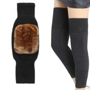 Deluxe Thermal Knit Knee and Leg Warmers (1 Pair) | Essential Winter Protection & Joint Comfort for Women | Knee Warmer