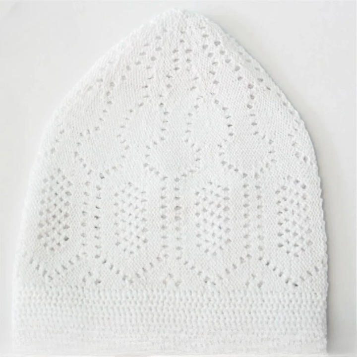 aee0701448fcefe7e6237688913847ab Men's Cotton Knitted Namaz Cap Pack Of 3 Comfortable And Breathable White Prayer Caps For Daily Use