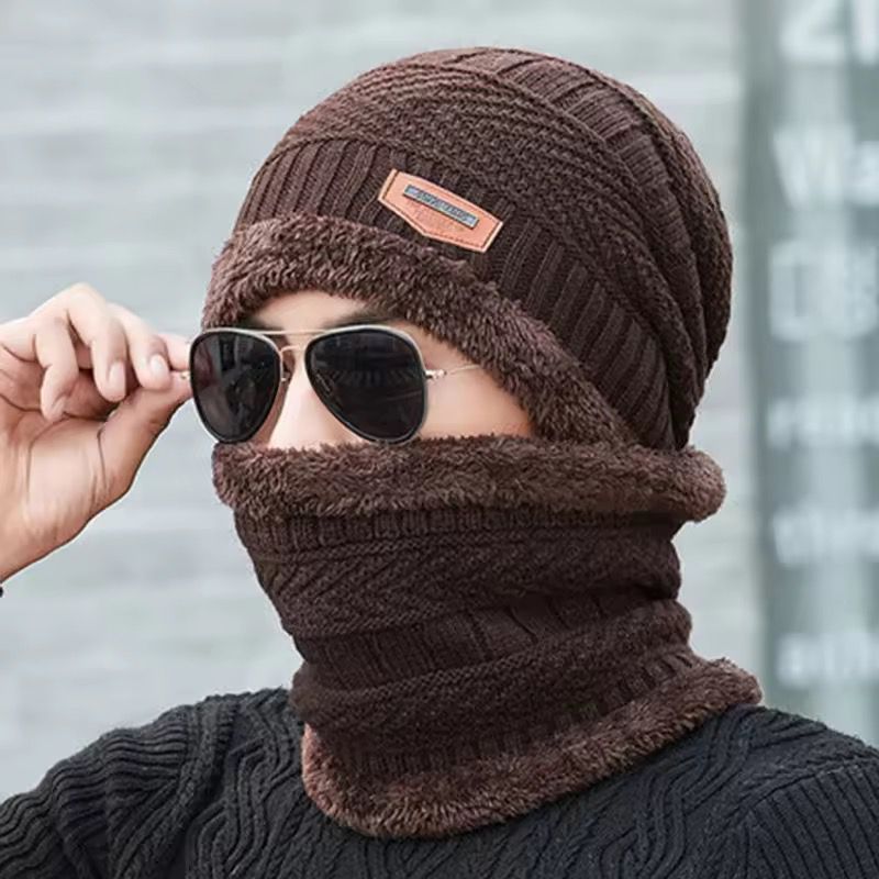 afcdf90507e623e2e59849599d293bb0 Premium Knitted Beanie Cap, Neck Gaiter And Touchscreen Gloves Combo Pack | Complete Winter Essentials For Cold Weather - Image 2
