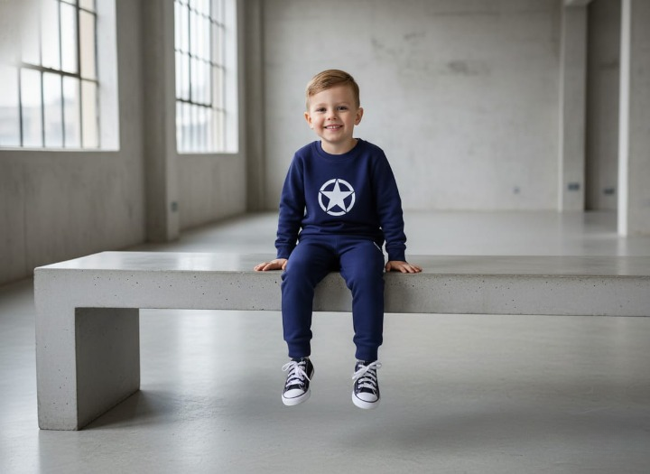 b12b31d781e46c9ab1e2f5ff2b75a8c2 Star Printed Sweatshirt & Pajama Trouser Tracksuit for Kids | Winter Warm Fleece Clothing Set Outfit for Boys & Girls –