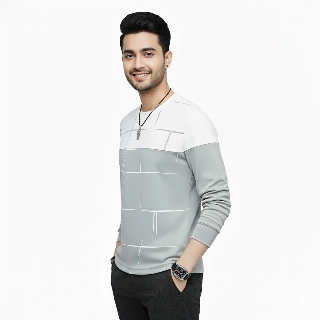 b1621df2c2c68000ef51ab6f944eb31a Lining Print T Shirts Full Sleeves Providing Premium Quality With Smart Look Easy Wash And Comfortable Ready To Wear Des