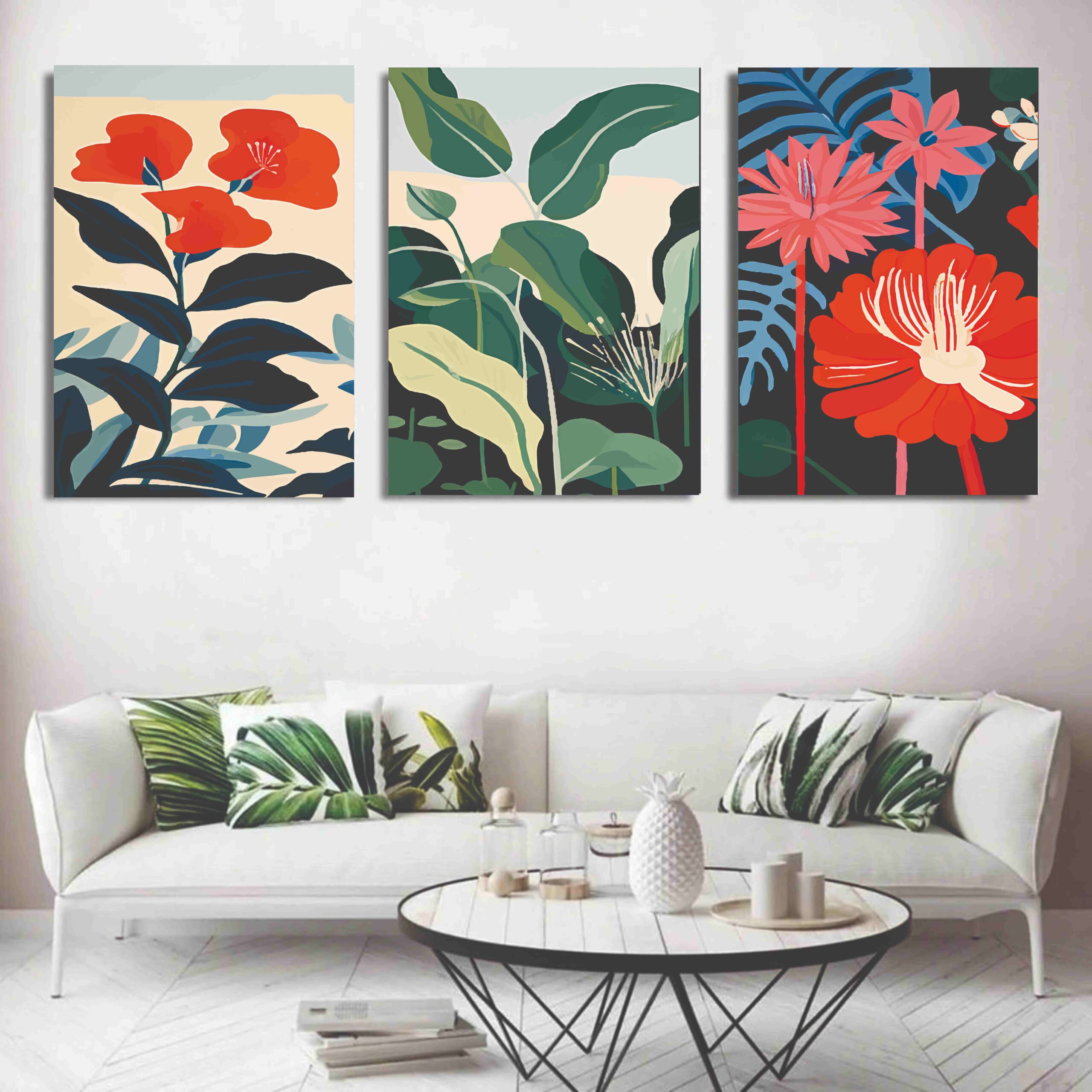 b17c720e127055460d60489b14c0f630 Set of 3 Wall Art Wooden Phototile Frames for Wall Decor