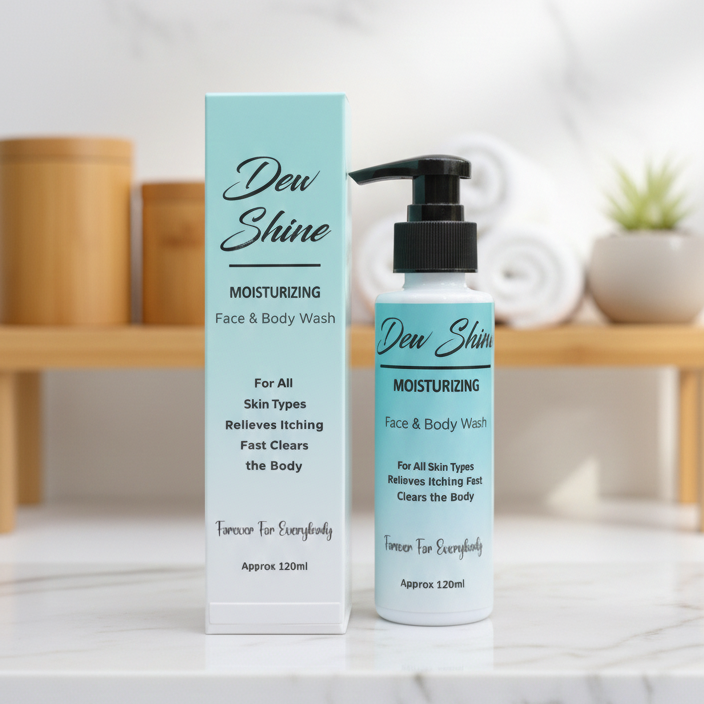 b1b4b722b0c338d60fae58437601e000 Dew Shine | Daily Radiance Boosting Moisturizing face and body wash (All Day Hydration) 120 ML - Image 4