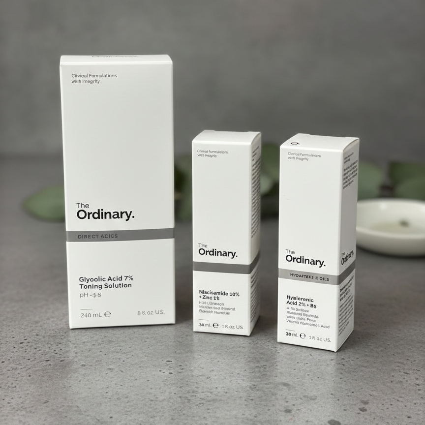 b1dafe5203af5f6020582f2053498b5c The Ordinary Essentials Collection: Glycolic Acid 7% Toning Solution, Niacinamide 10% + Zinc 1%, and Hyaluronic Acid 2% - Image 2