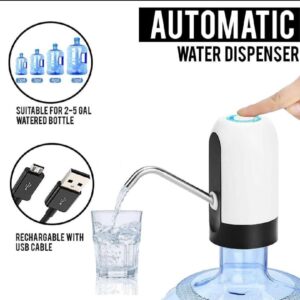 Automatic Electric Water Bottle Pump Dispenser With USB Rechargeable System For Easy One-Touch Water Dispensing At Home,
