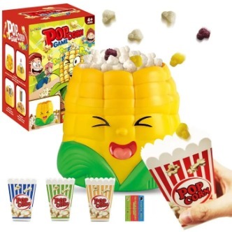 b2b44e5d8d1ee459f7fef40a92370ef8 Fun Popcorn Game Toy for Kids – Interactive Jumping Popcorn Corn Game with Buckets & Tokens | Family Party Game