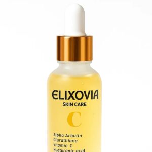 Elixovia Vitamin C Plus Face Serum – Brightening & Hydrating Formula with Alpha Arbutin, Glutathione & Hyaluronic Acid (