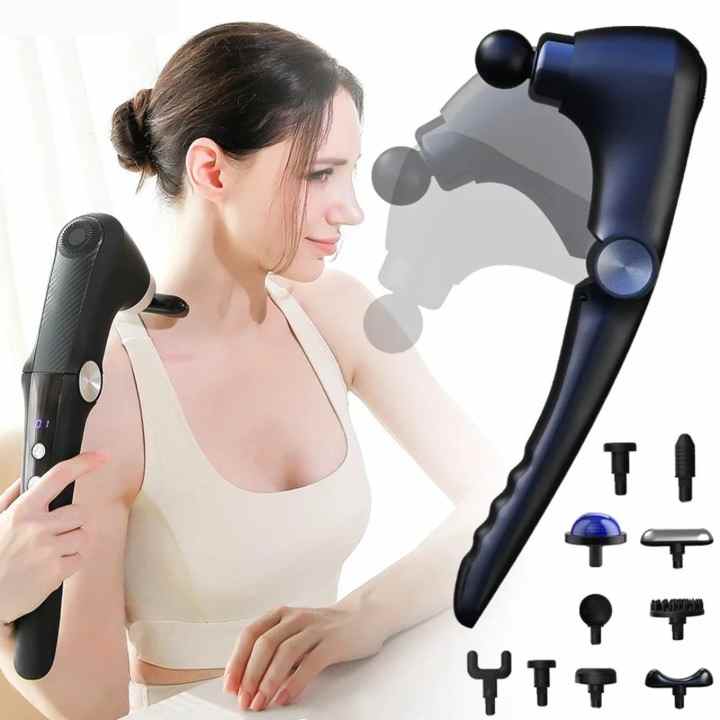 b37db7cd02214b8ceff63950a1031db4 Blueidea USB Rechargeable Folding Fascia Gun – 10-in-1 Massager with Heat & Cold Therapy - Image 3