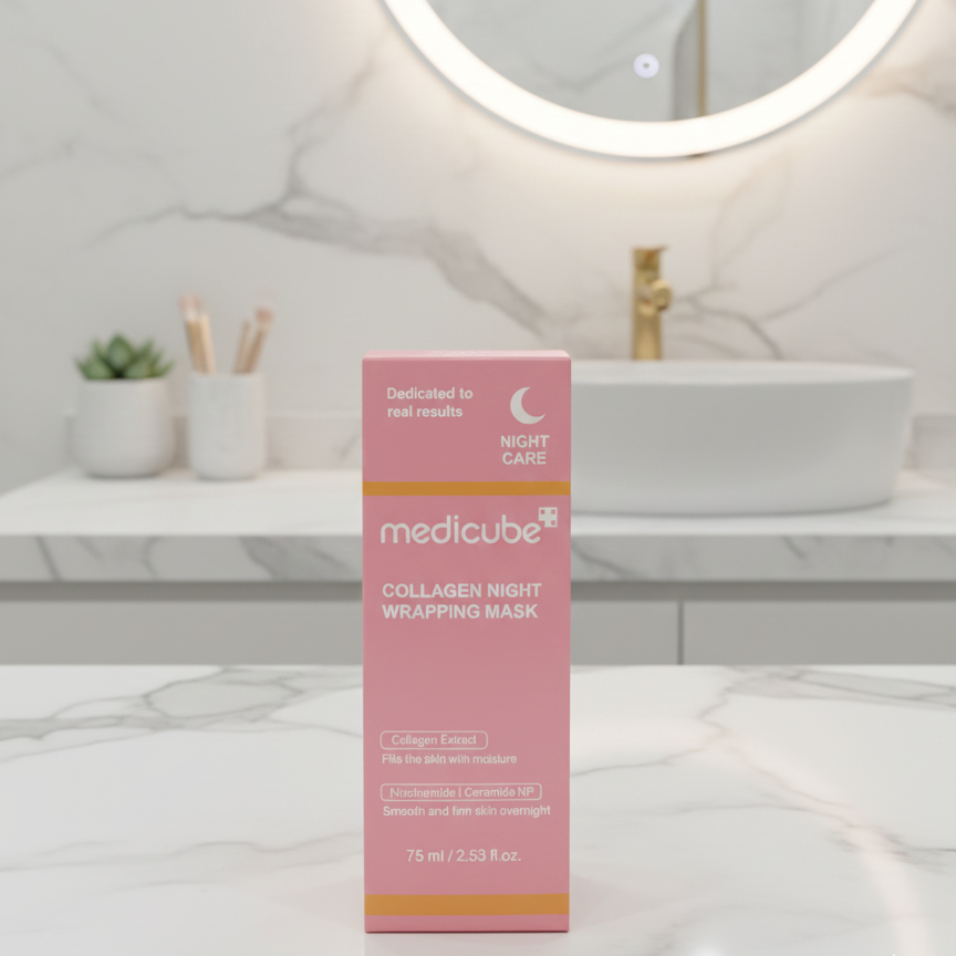 b3a6c5d165a08eddef072c425c7ae8e4 Medicube Collagen Night Wrapping Mask Overnight Elasticity And Hydration Peel Off Mask Providing Gentle Care - 75ML - Image 3