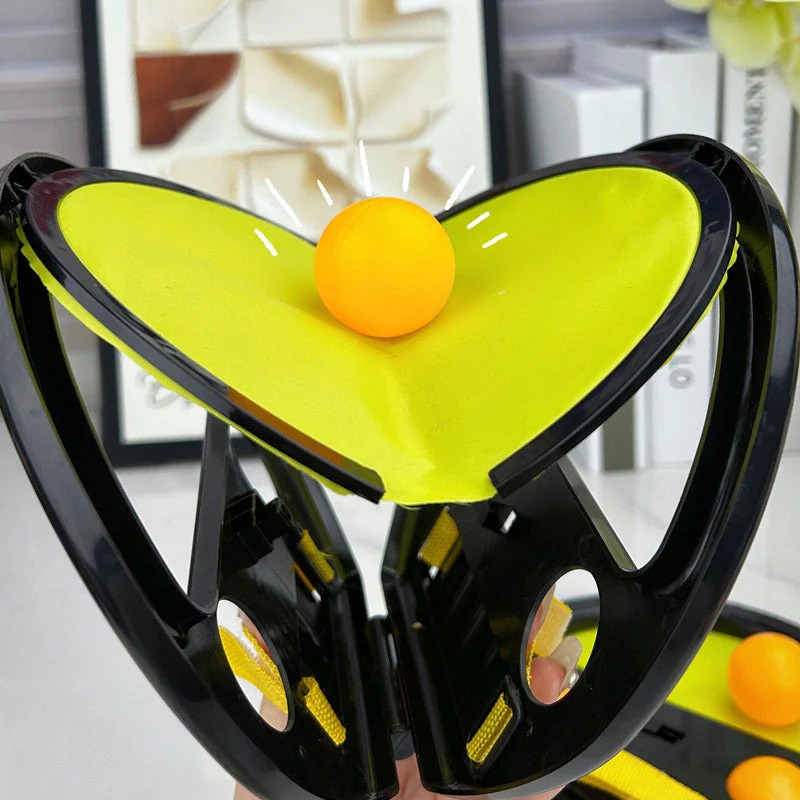 b3e2ee8214fba2c34d070fd357d89c5f Double Player Ball Catch Toy – Interactive Parent-Child Toss & Catch Game Set with 1 Racket & 2 Balls | Fun Indoor Outdo - Image 2