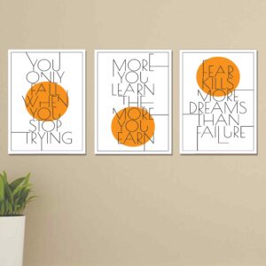 Set of 3 Wall Art Wooden Phototile Frames for Wall Decor