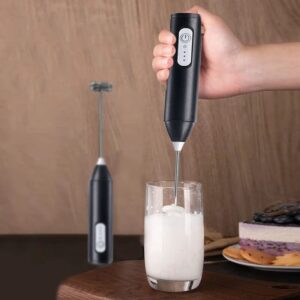 Wireless Milk Frother Electric Type C Handheld Blender Stainless Steel Mini Coffee Maker Whisk Mixer For Daily Kitchen N