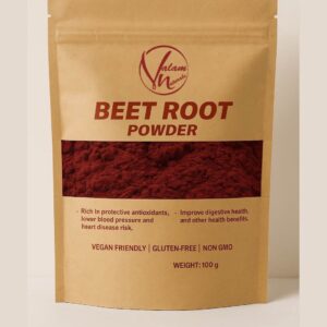 Natural Beetroot Powder 100g | For Glowing Skin, Pink Lips, Healthy Hair & Daily Nutrition | Pure And Organic Drink Mix