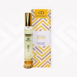 Originals Elite Eau de Parfum for Women – A Radiant Blend of Citrus, Florals & Amber in a Sculptural Gold-Capped Bottle