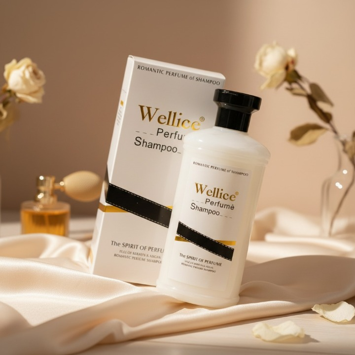 b78424b746c58028e8671cabc9648fa2 Wellice Romantic Perfume Shampoo – Luxurious Fragrance & Soft Shine (400ml - Image 2