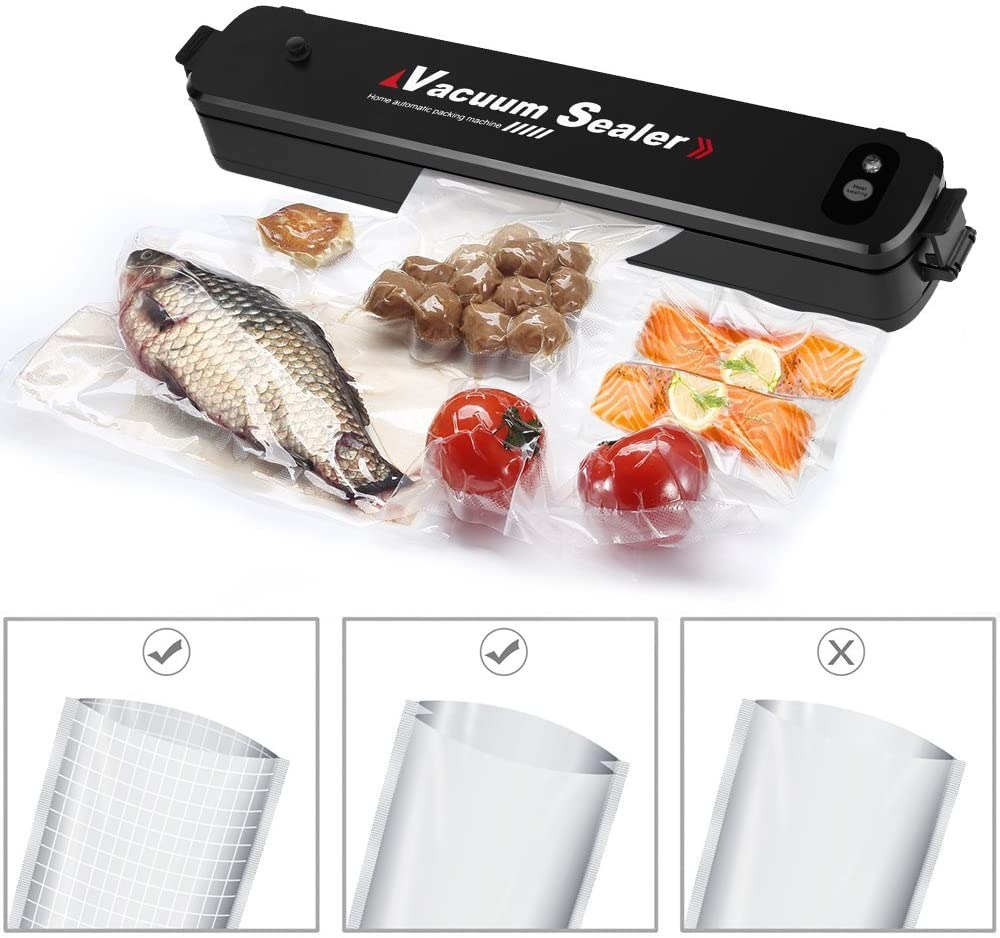 b7c805dd42b87210042a0253bb747692 Vacuum Sealer Hand Machine ZKFK-001 | Automatic Food Sealer with 5 Vacuum Bags for Fresh Food Storage & Kitchen Organiza - Image 3