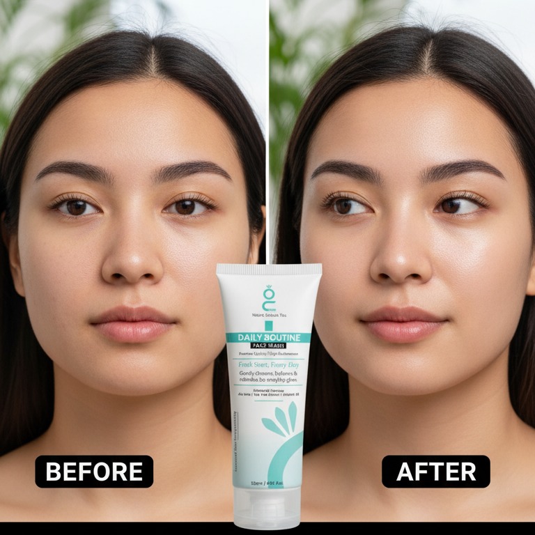 b7e5ed3e61e4c7d18ff9012e3e99274c Daily Routine Face Wash gently cleanses, hydrates, and refreshes the skin with a natural blend (120ml) - Image 3