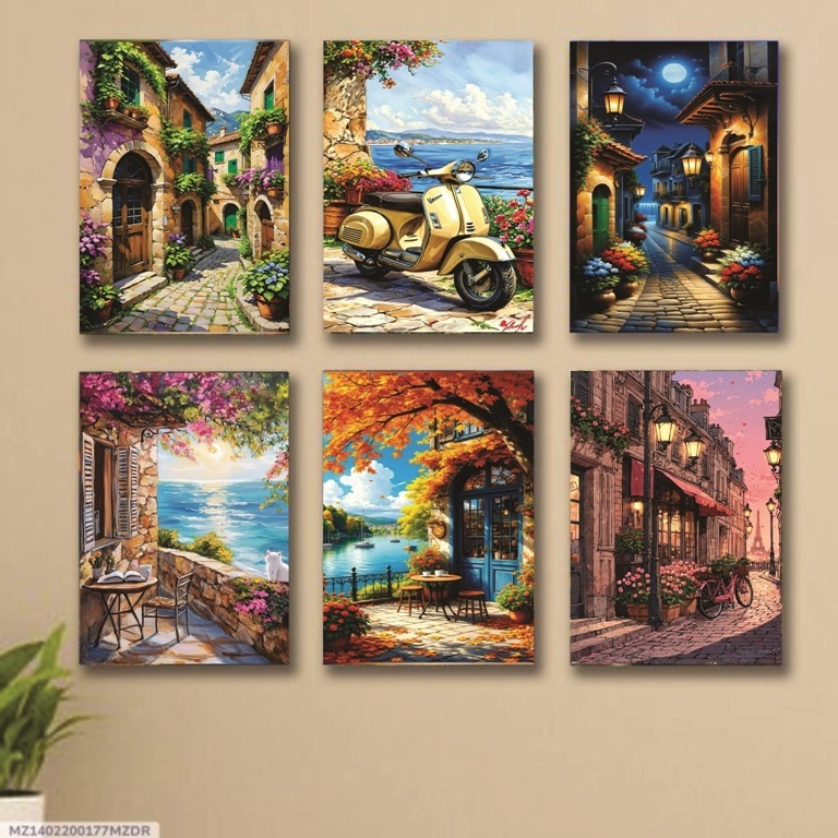 b80c398433aa74193278ca25fdb6c313 Set of 6 Wall Art Wooden Phototile Frames for Wall Decor