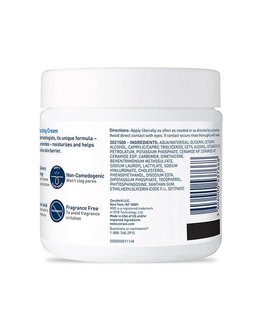 b87b19906395296423ebc3d568d78c23 CeraVe Moisturizing Cream | Deep Hydration for Dry to Very Dry Skin | With Ceramides & Hyaluronic Acid | 48-Hour Moistur - Image 2